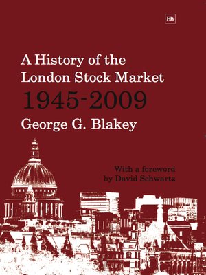 cover image of A History of the London Stock Market 1945-2009